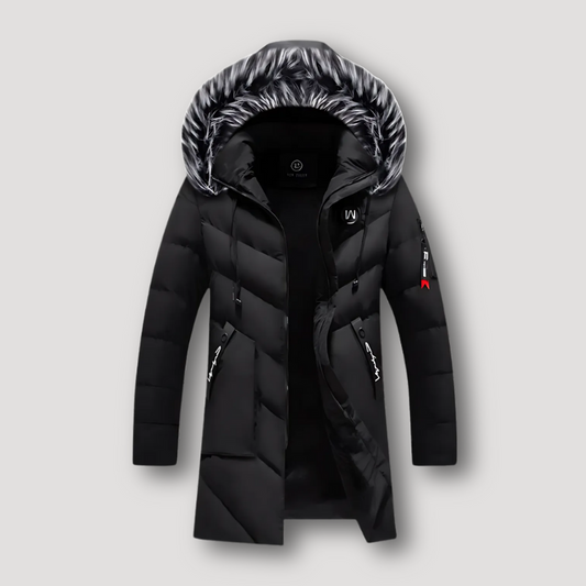 Zip Up Quilted Puffer Isolatie Faux Fur Capuchon Winter Jas