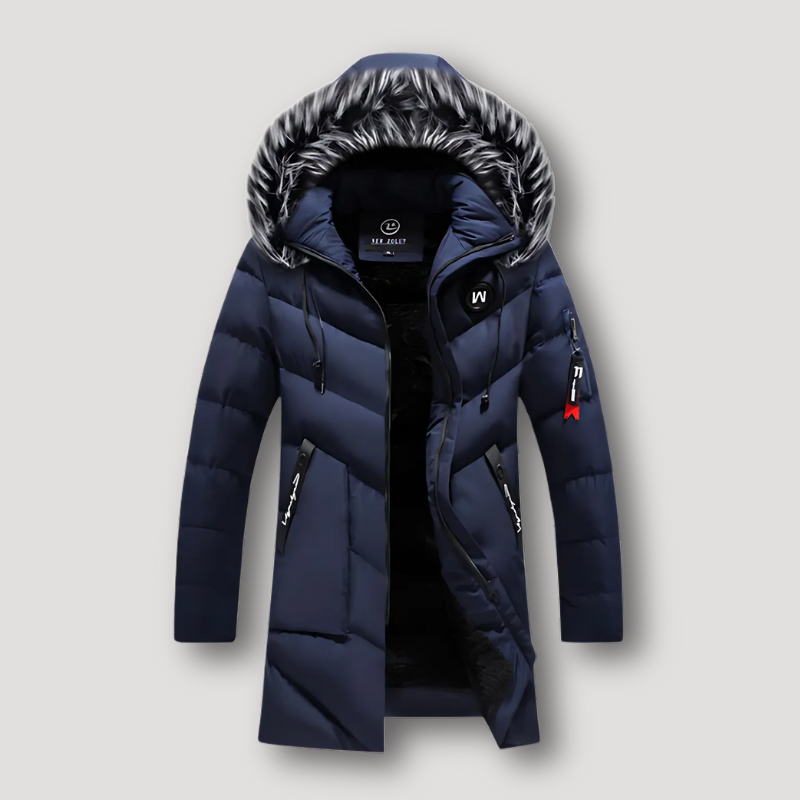 Zip Up Quilted Puffer Isolatie Faux Fur Capuchon Winter Jas